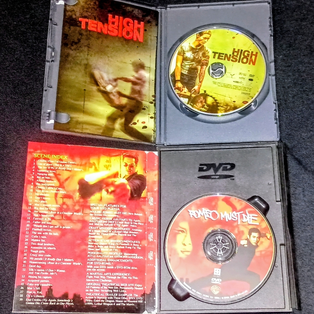 High Tension (2003) (DVD, 2003) Unrated Widescreen &  Romeo Must Die Jet Li - Picture 2 of 3